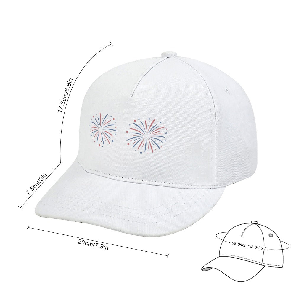 Twin Fireworks Cap — White