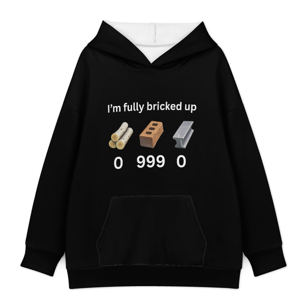 Fully Bricked Up Hoodie — Black