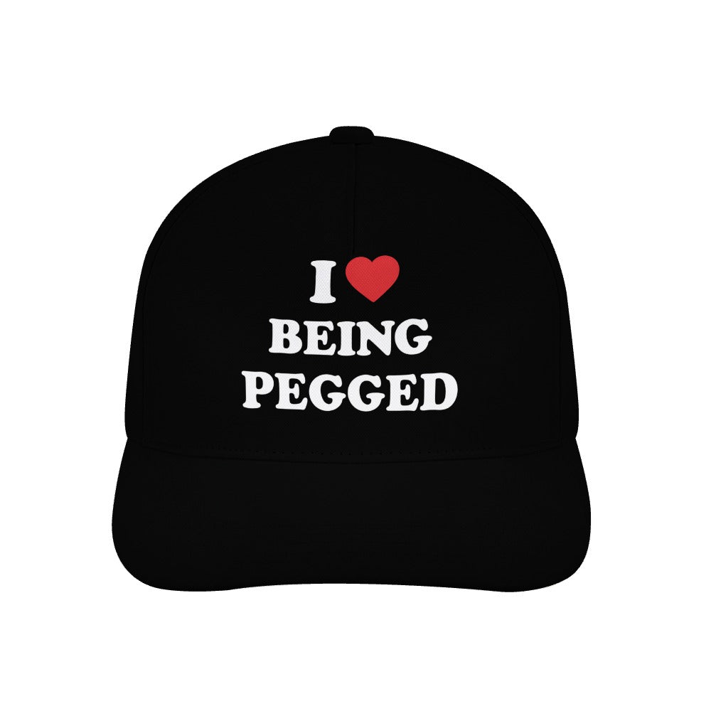 I Love Being Pegged Cap — Black