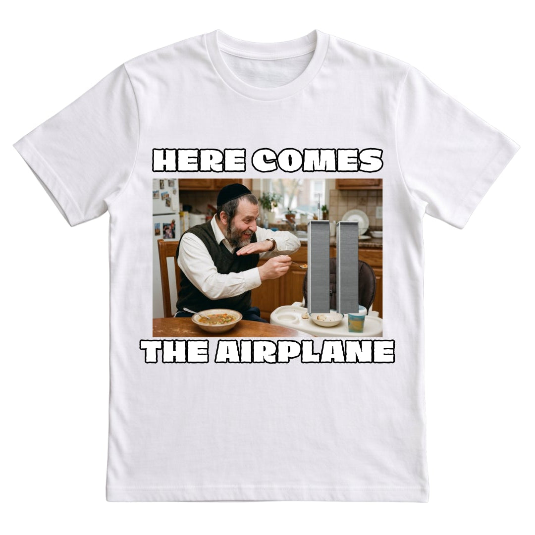 Here comes the airplane