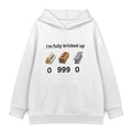 Fully Bricked Up Hoodie — White
