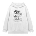 I Love Analytics Hoodie — White
