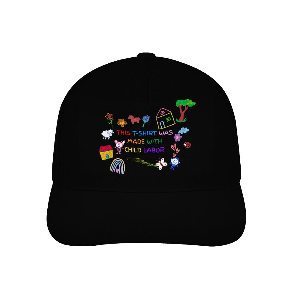 Child Labor Satire Cap — Black