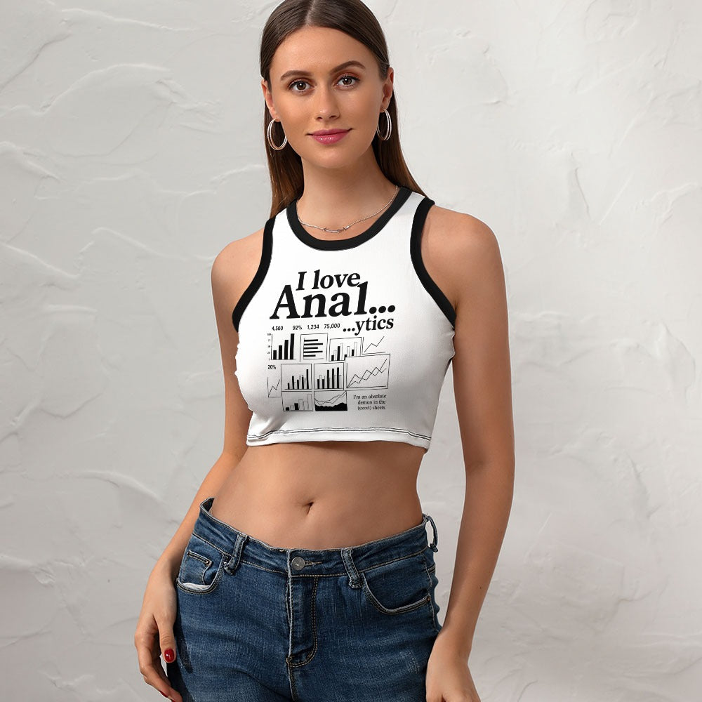 I love ANALytics crop top model