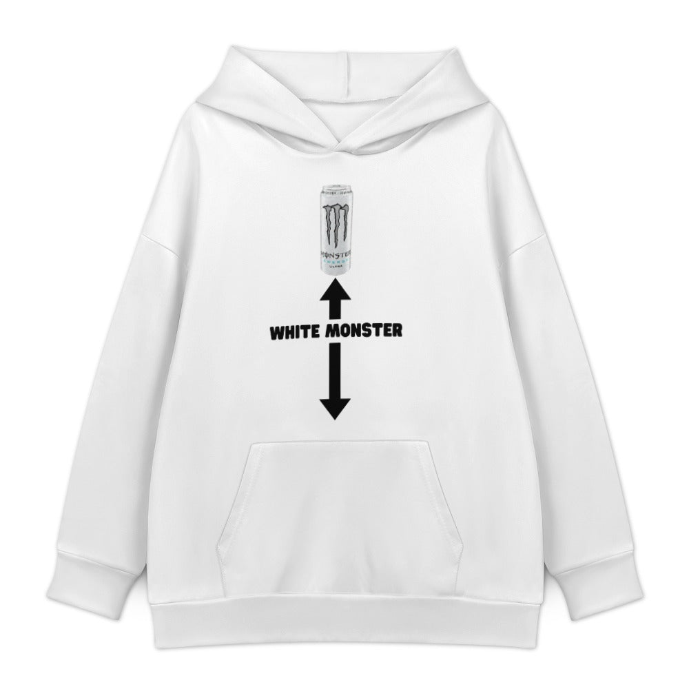 White Monster Hoodie — White