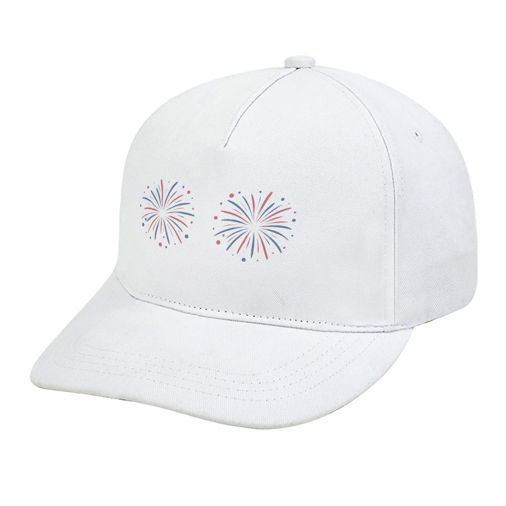 Twin Fireworks Cap — White