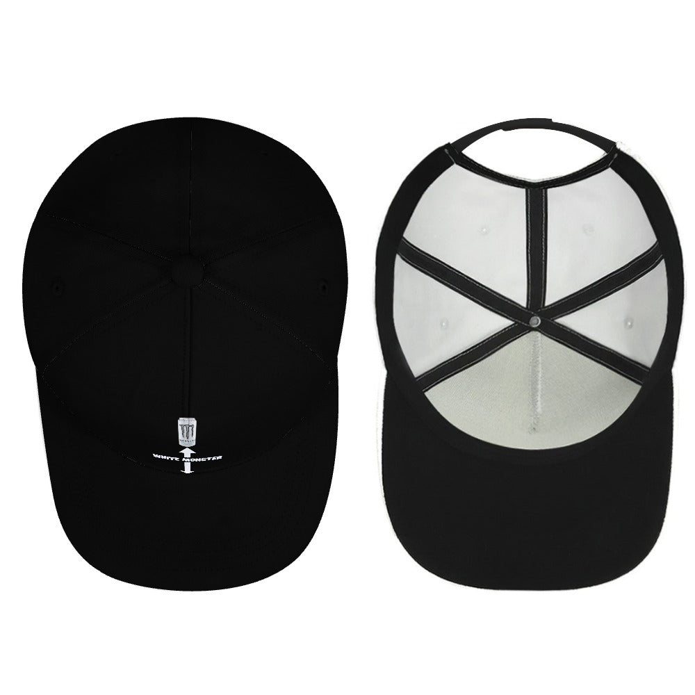 White Monster Cap — Black