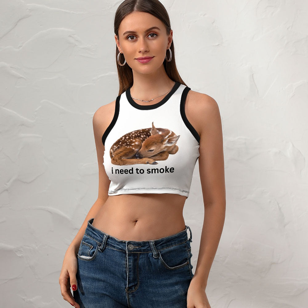 I need to smoke crop top model