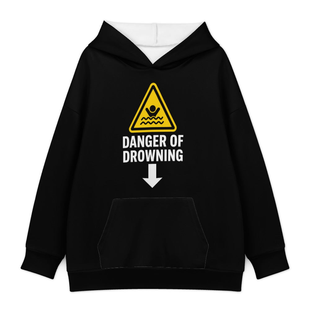 Danger of Drowning Hoodie — Black