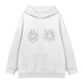 Twin Fireworks Hoodie — White