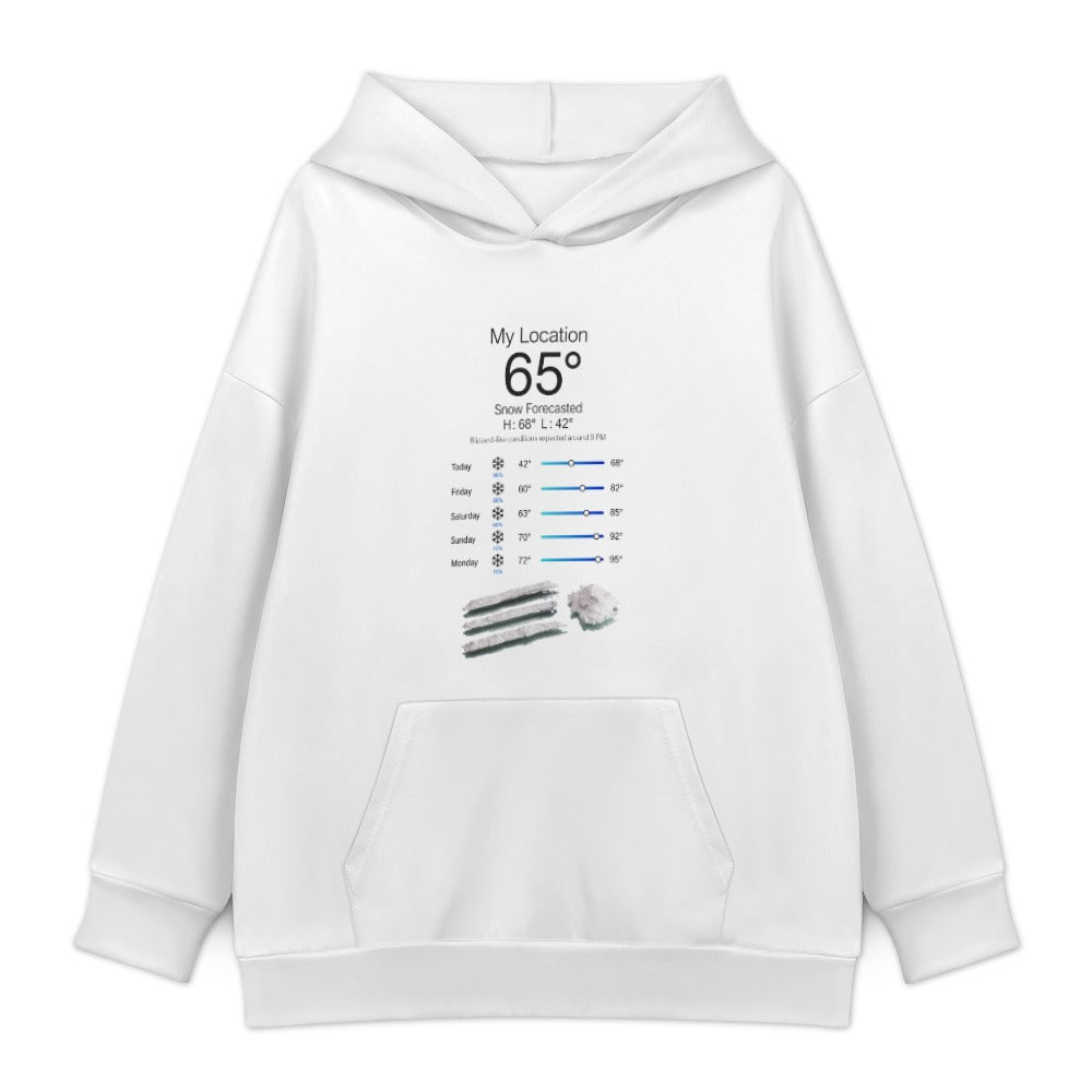 Snow Forecast Hoodie — White