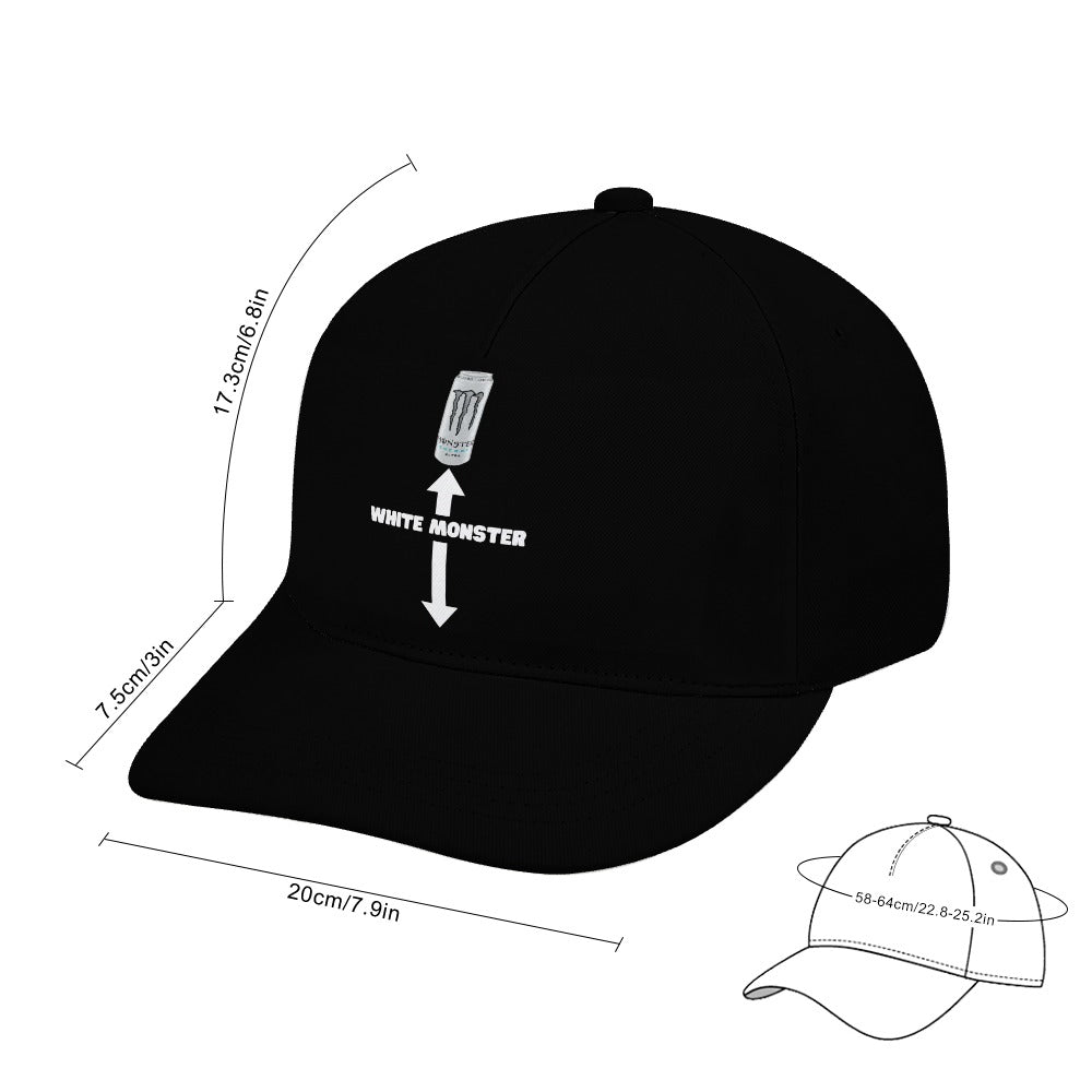 White Monster Cap — Black