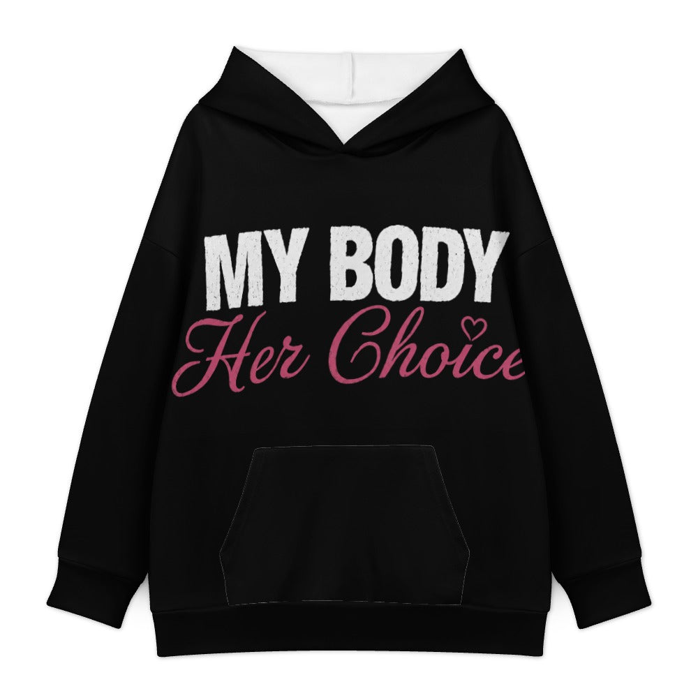 My Body Her Choice Hoodie — Black