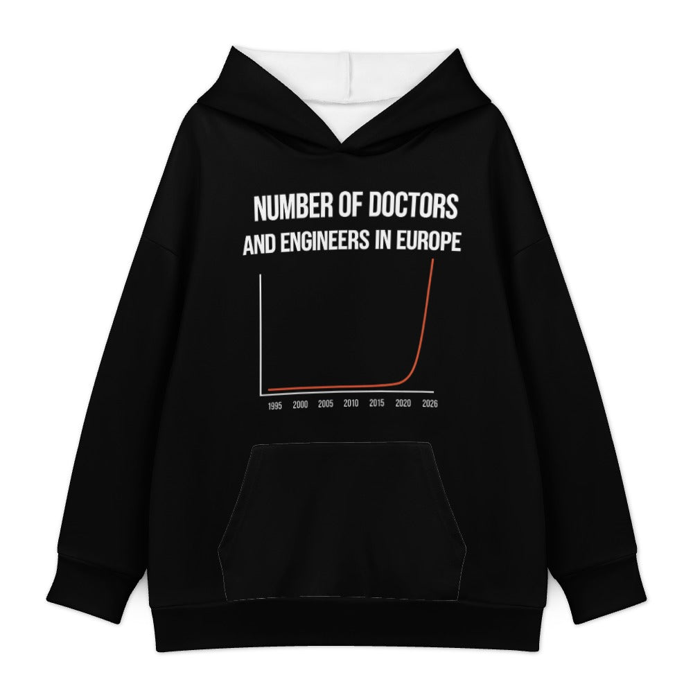 Numbers of Doctors and engineers in europe (hoodie)