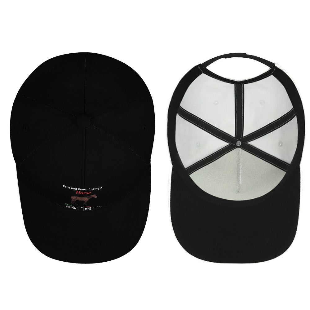 Horse Pros and Cons Cap — Black