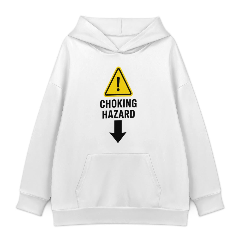 Choking Hazard Hoodie — White