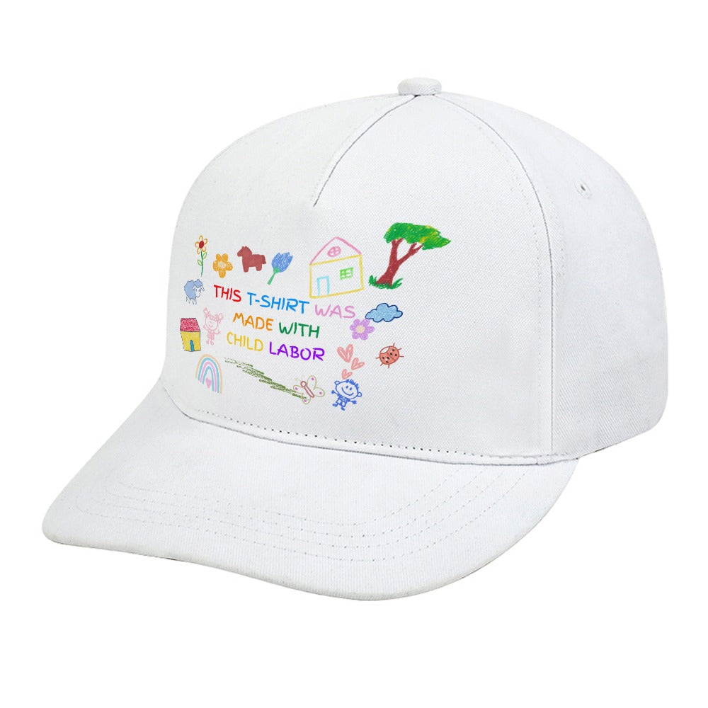 Child Labor Satire Cap — White