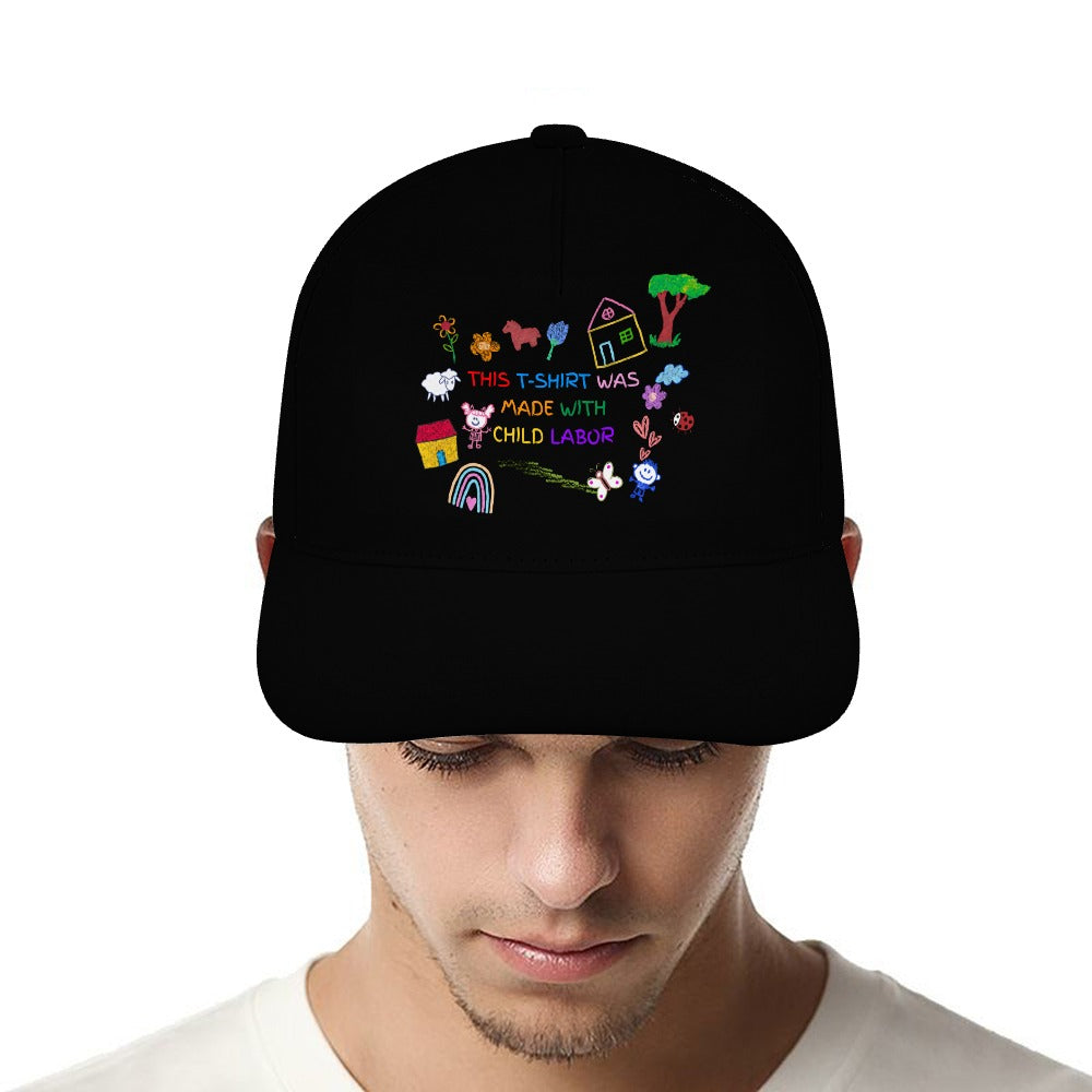 Child Labor Satire Cap — Black