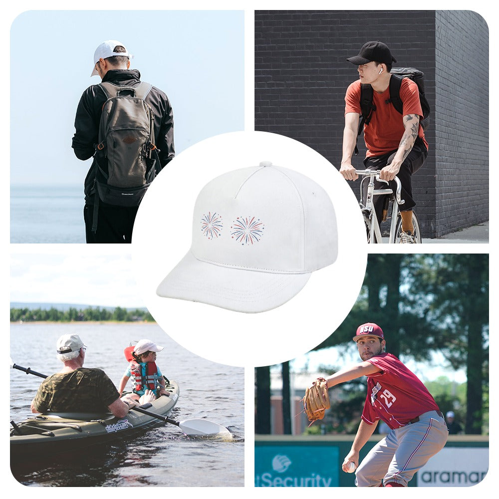 Twin Fireworks Cap — White