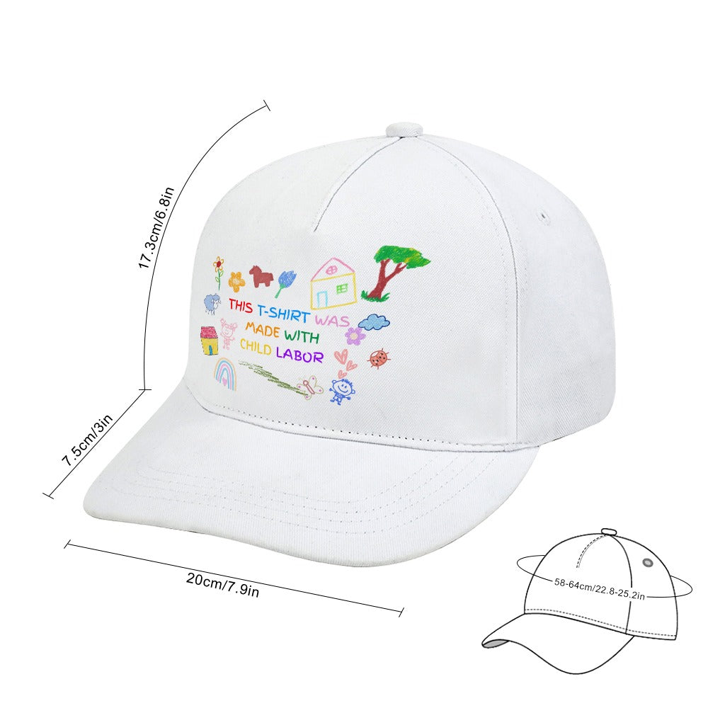 Child Labor Satire Cap — White