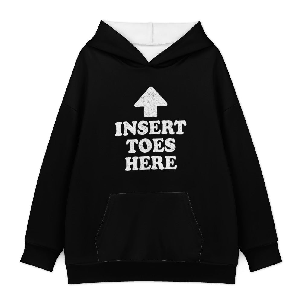 Insert Toes Here Hoodie — Black