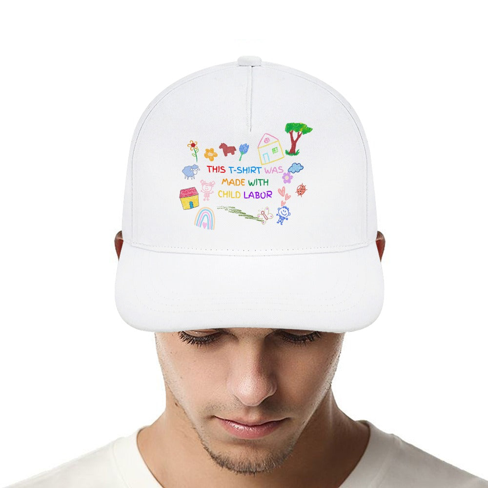 Child Labor Satire Cap — White
