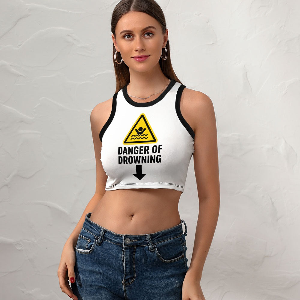 Danger of Drowning crop top model