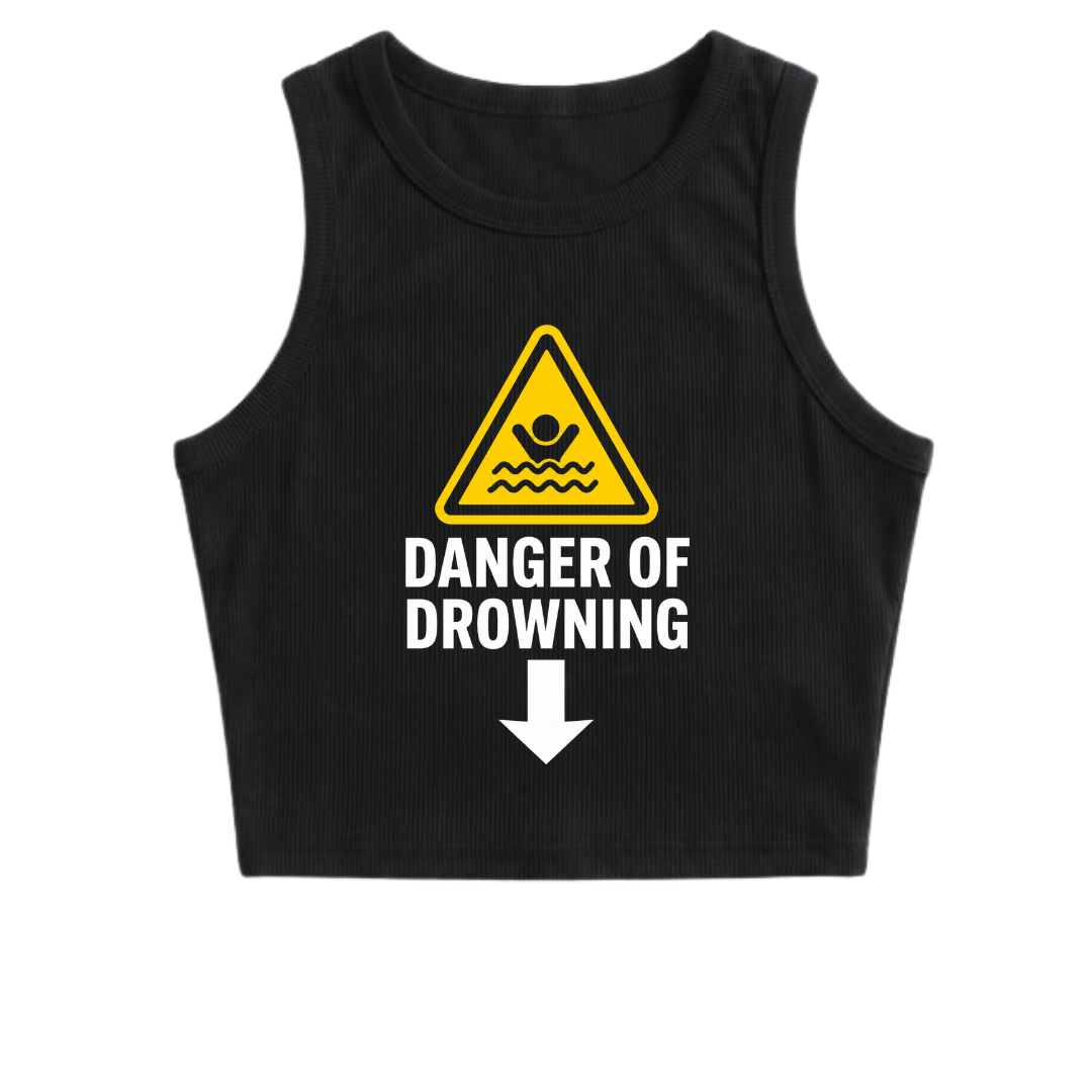 Danger of Drowning crop top