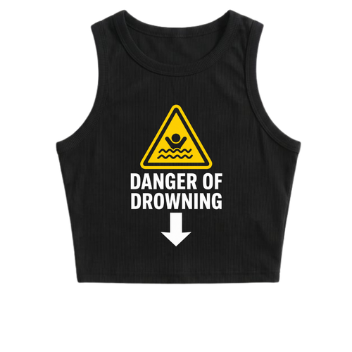 Danger of Drowning crop top