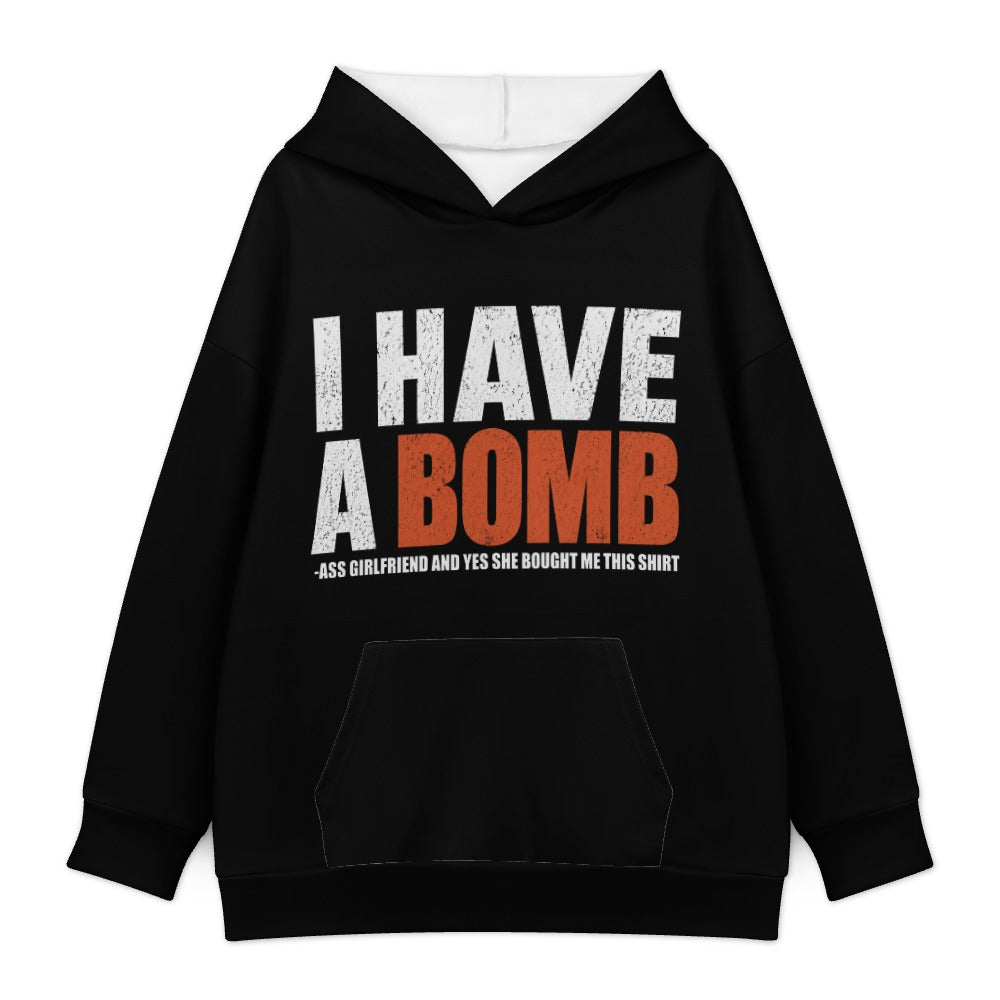 Bomb-Ass Girlfriend Hoodie — Black