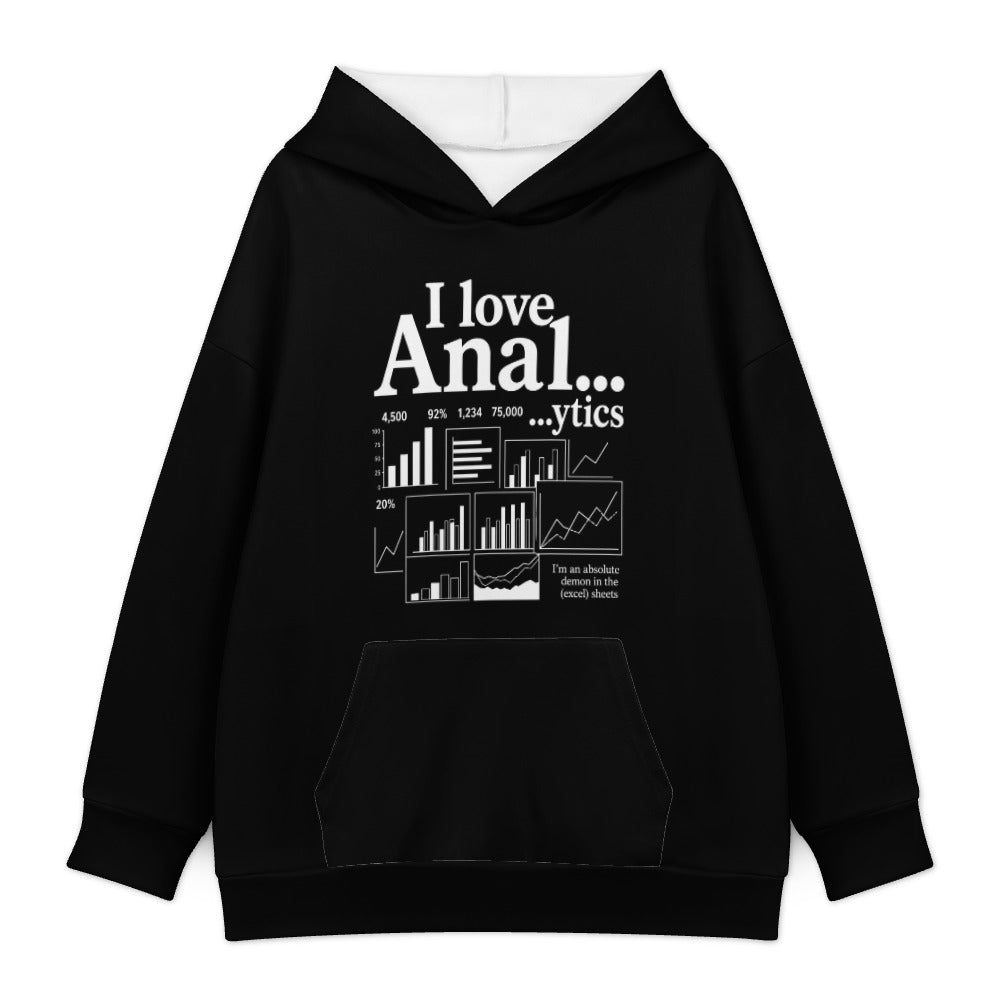 I Love Analytics Hoodie — Black
