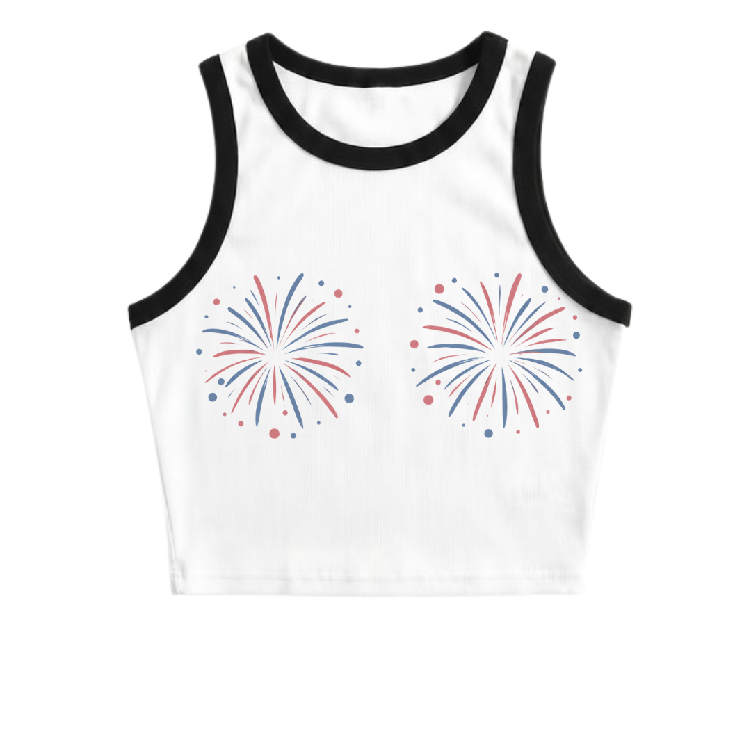 Fireworks crop top