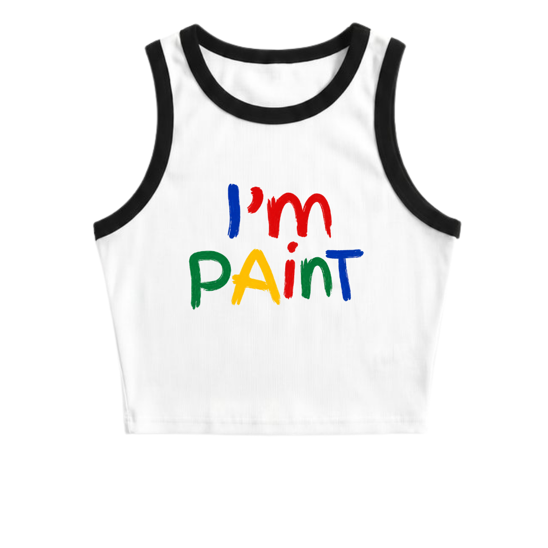 I'm Paint crop top